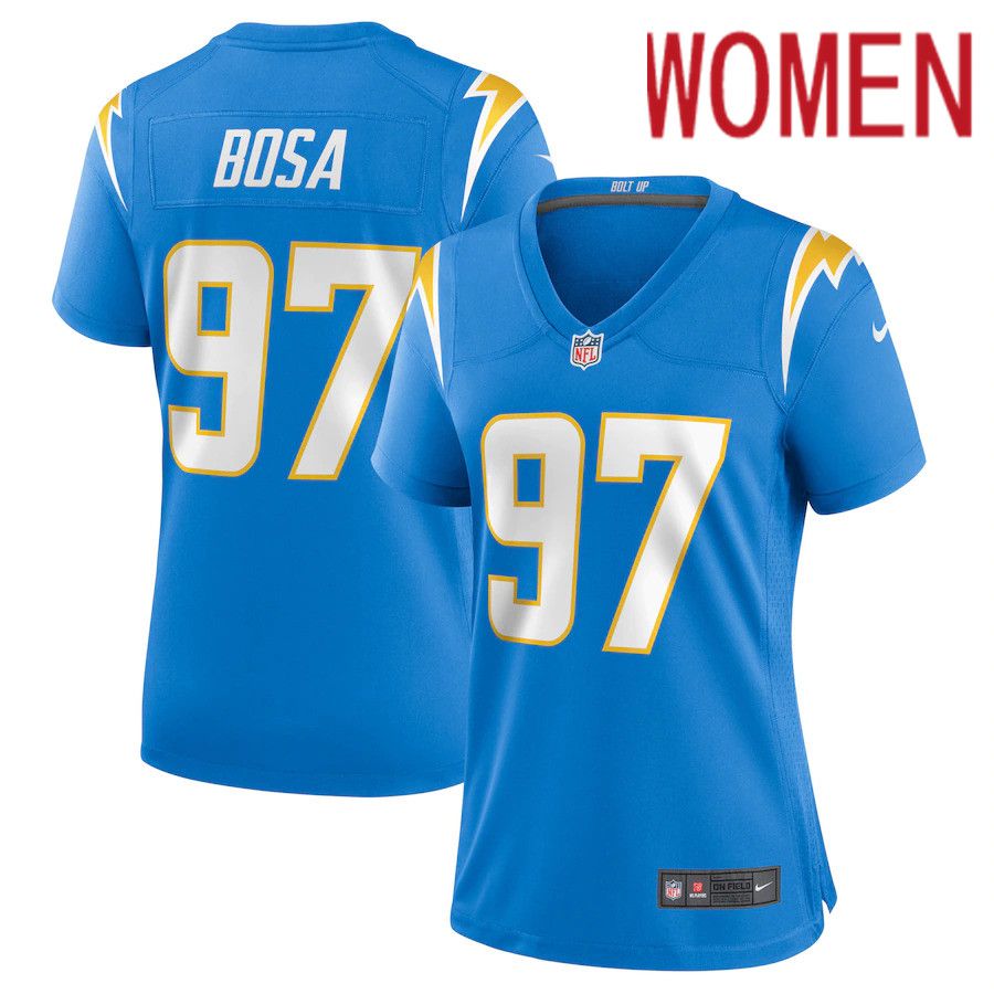 Cheap Women Los Angeles Chargers 97 Joey Bosa Nike Powder Blue Game NFL Jersey